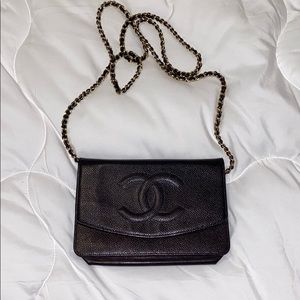 Chanel Timeless Chain Wallet Purse